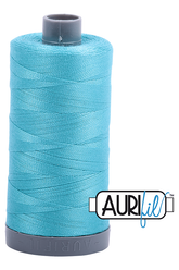 Aurifil Mako 28wt Cotton 750 m 820 yd. spool - 5005 Bright Turquoise